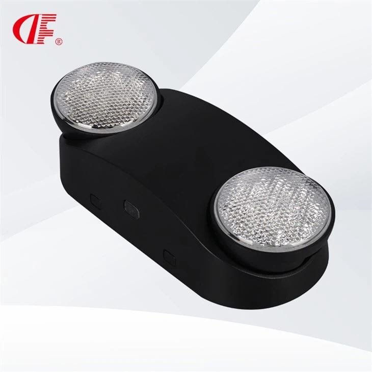 DF-10 Black Emergency Exit Light Adjustable Square Head Led 90 Minute Battery Backup UL Listed