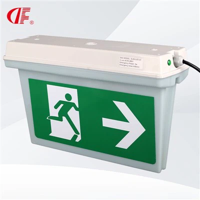 LED IP65 LED avarinė lemputė, įmontuota į sieninį įkraunamą avarinį pertvarą